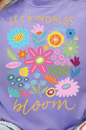 Boho Let Kindness Bloom Comfort Colors Adult Ring - Spun Cotton Tee - Wholesale Accessory Market