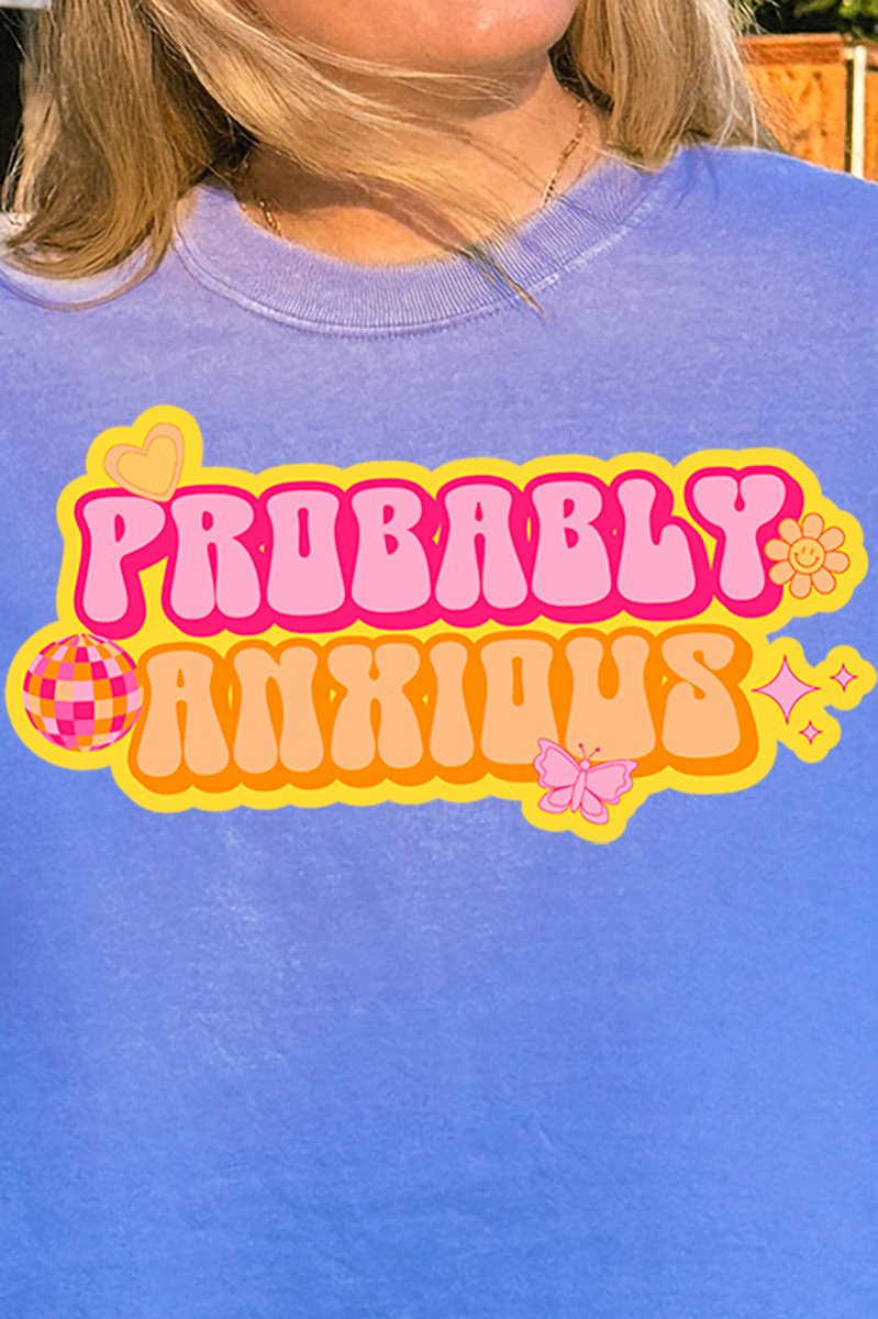 Bubble Probably Anxious Comfort Colors Adult Ring - Spun Cotton Tee - Wholesale Accessory Market