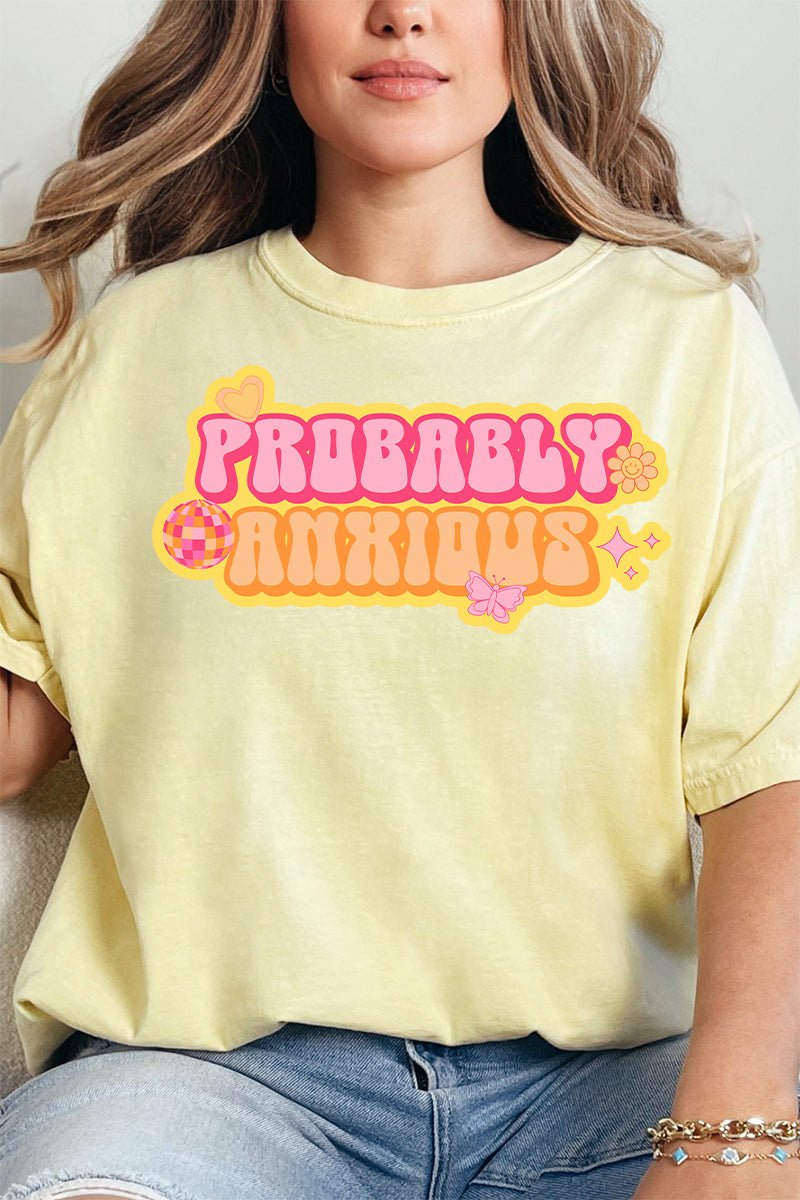 Bubble Probably Anxious Comfort Colors Adult Ring - Spun Cotton Tee - Wholesale Accessory Market