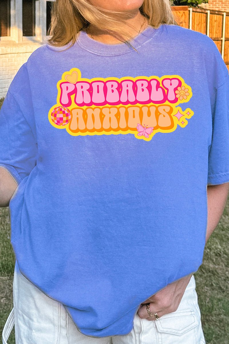 Bubble Probably Anxious Comfort Colors Adult Ring - Spun Cotton Tee - Wholesale Accessory Market