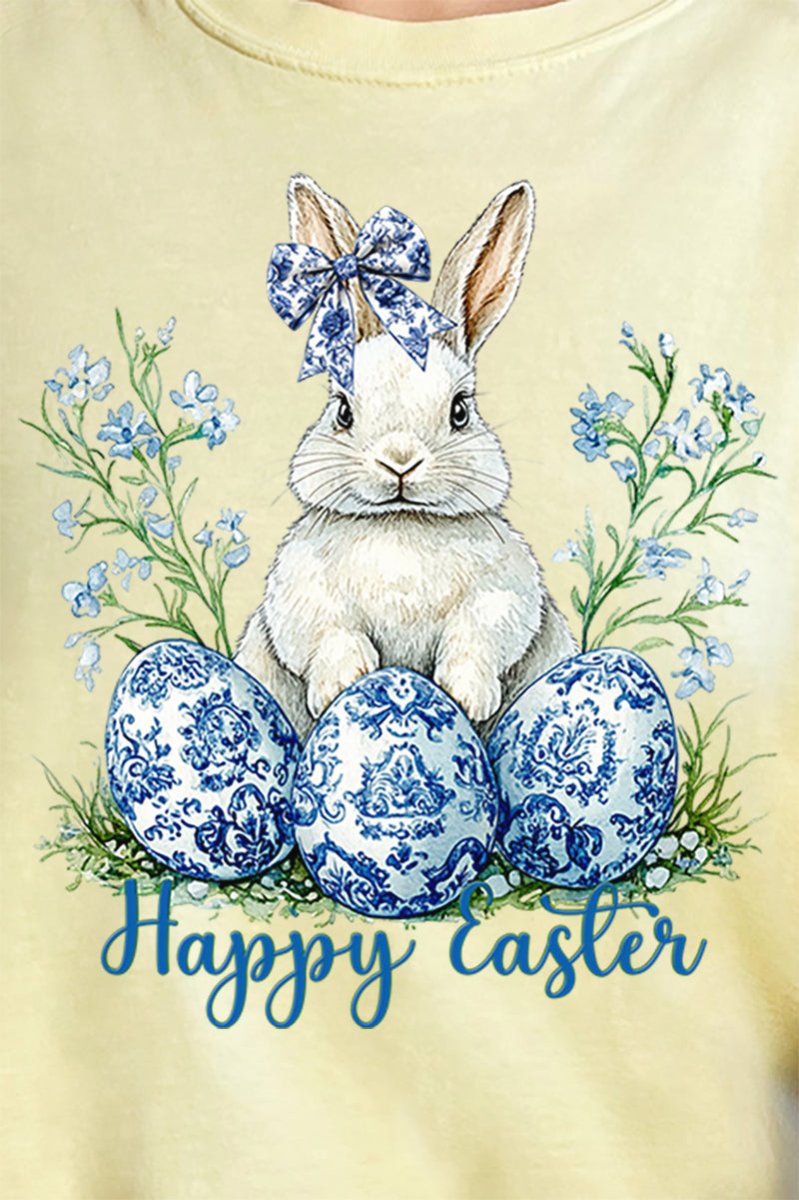 Chinoiserie Easter Bloom Comfort Colors Adult Ring - Spun Cotton Tee - Wholesale Accessory Market