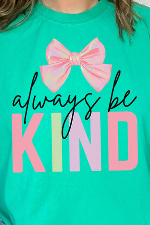 Coquette Always Be Kind Comfort Colors Adult Ring - Spun Cotton Tee - Wholesale Accessory Market