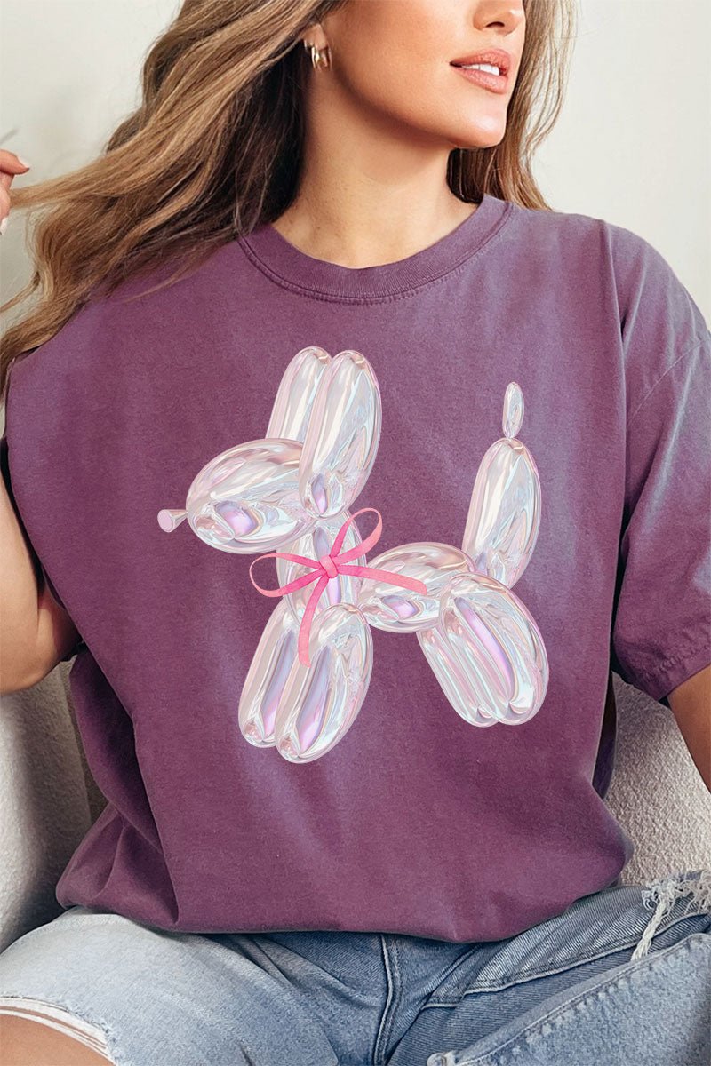 Coquette Balloon Dog Comfort Colors Adult Ring - Spun Cotton Tee - Wholesale Accessory Market