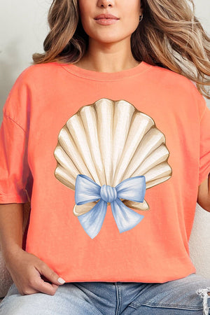 Coquette Seashell Comfort Colors Adult Ring - Spun Cotton Tee - Wholesale Accessory Market