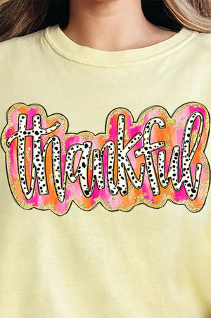Dalmatian Dots Thankful Comfort Colors Adult Ring - Spun Cotton Tee - Wholesale Accessory Market