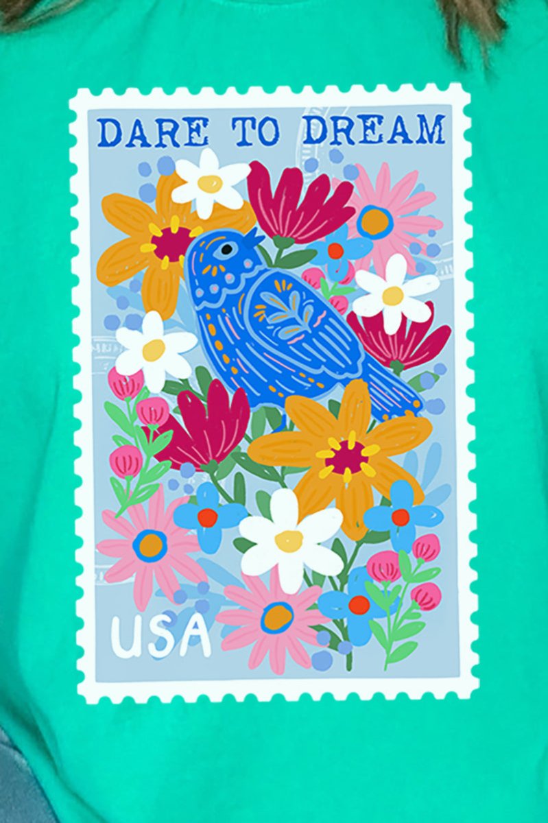 Dare To Dream Stamp Comfort Colors Adult Ring - Spun Cotton Tee - Wholesale Accessory Market