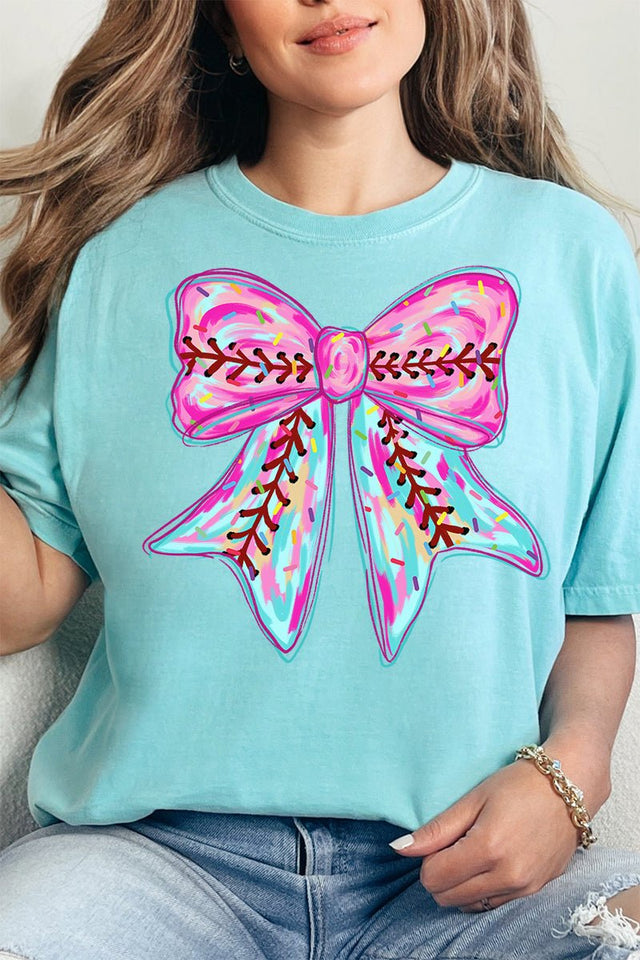 Drippy Ball Bow Comfort Colors Adult Ring - Spun Cotton Tee - Wholesale Accessory Market