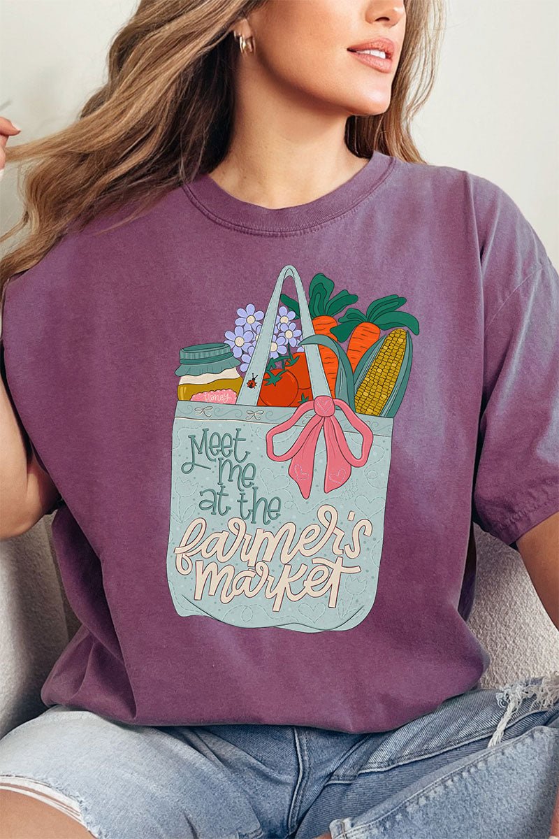 Farmer's Market Girly Comfort Colors Adult Ring - Spun Cotton Tee - Wholesale Accessory Market