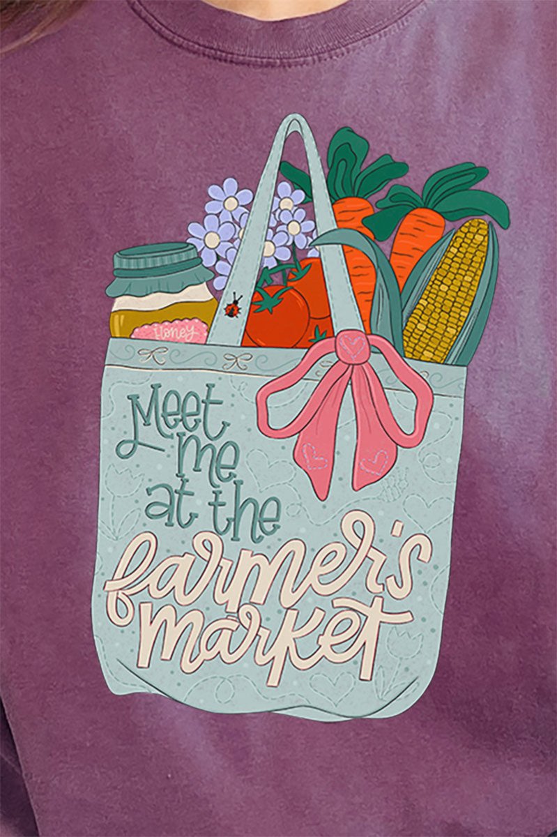Farmer's Market Girly Comfort Colors Adult Ring - Spun Cotton Tee - Wholesale Accessory Market