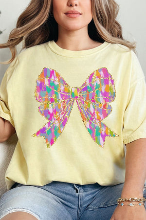 Glitzy Brushed Coquette Comfort Colors Adult Ring - Spun Cotton Tee - Wholesale Accessory Market