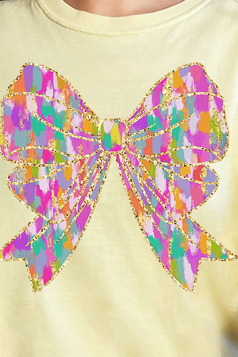 Glitzy Brushed Coquette Comfort Colors Adult Ring - Spun Cotton Tee - Wholesale Accessory Market