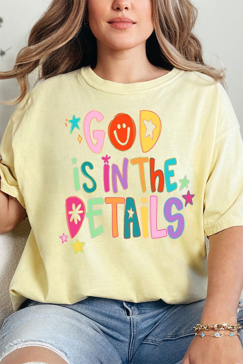 God In The Details Comfort Colors Adult Ring - Spun Cotton Tee - Wholesale Accessory Market