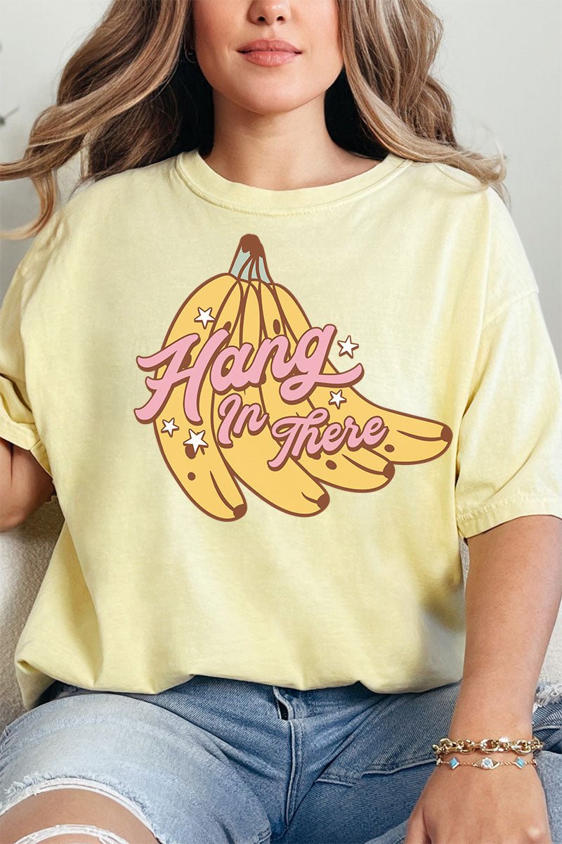 Hang In There Bananas Comfort Colors Adult Ring - Spun Cotton Tee - Wholesale Accessory Market