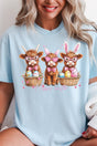 Hoppy Highland Easter Comfort Colors Adult Ring - Spun Cotton Tee - Wholesale Accessory Market