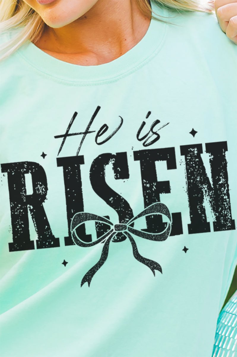 He Is Risen Coquette Comfort Colors Adult Ring - Spun Cotton Tee - Wholesale Accessory Market