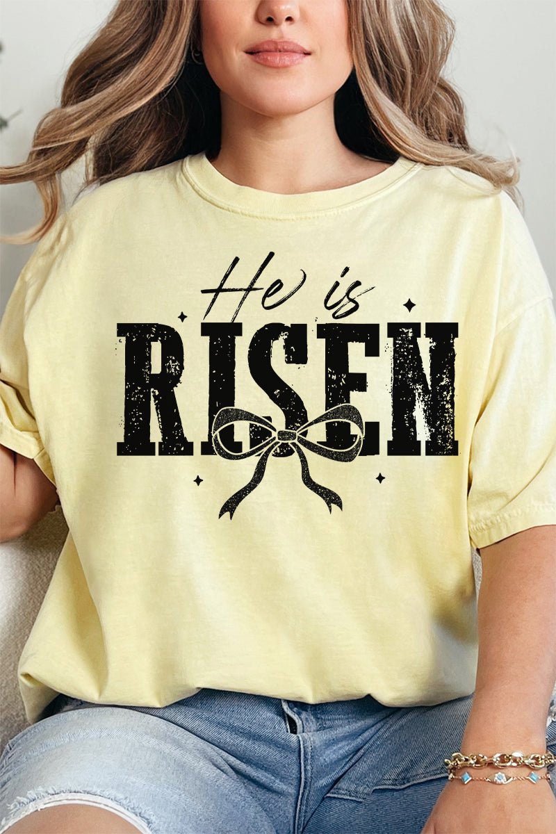 He Is Risen Coquette Comfort Colors Adult Ring - Spun Cotton Tee - Wholesale Accessory Market