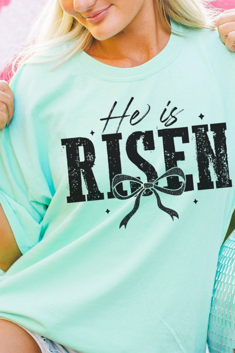 He Is Risen Coquette Comfort Colors Adult Ring - Spun Cotton Tee - Wholesale Accessory Market
