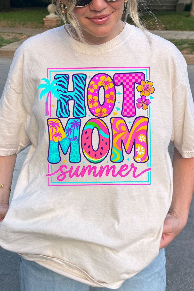 Hot Mom Summer Comfort Colors Adult Ring - Spun Cotton Tee - Wholesale Accessory Market
