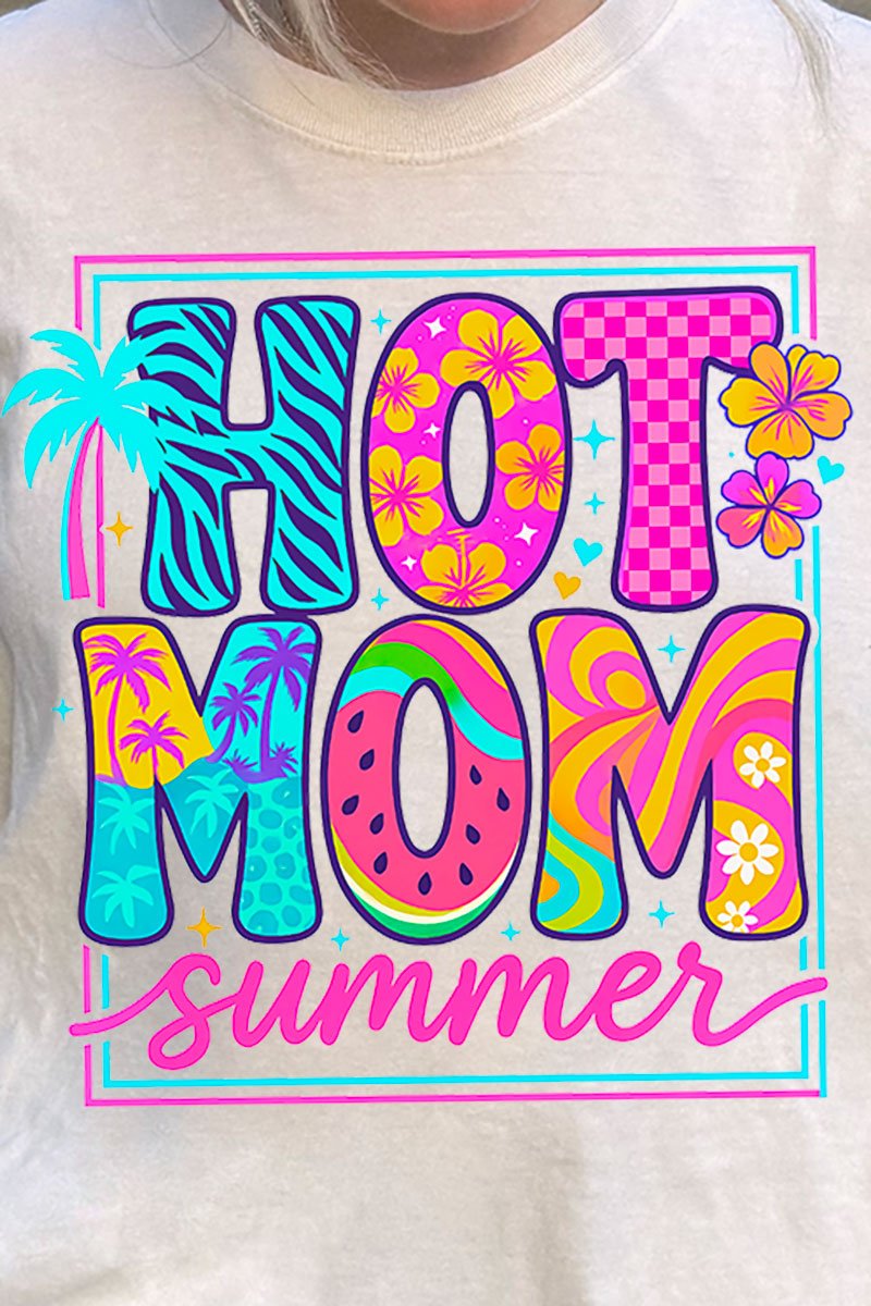 Hot Mom Summer Comfort Colors Adult Ring - Spun Cotton Tee - Wholesale Accessory Market