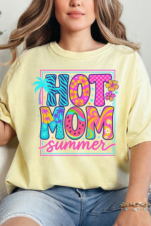 Hot Mom Summer Comfort Colors Adult Ring - Spun Cotton Tee - Wholesale Accessory Market