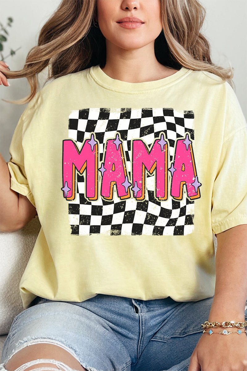 Hot Pink 90s Mama Comfort Colors Adult Ring - Spun Cotton Tee - Wholesale Accessory Market