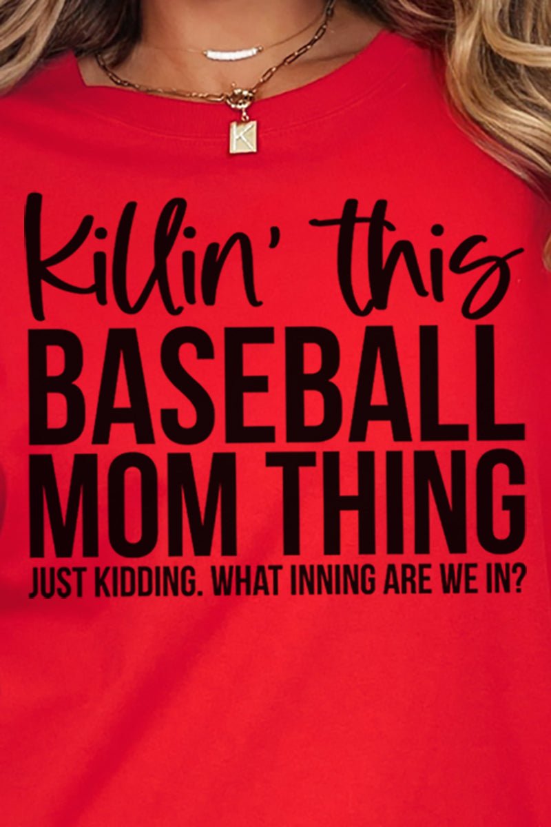Killin' This Baseball Mom Thing Comfort Colors Adult Ring - Spun Cotton Tee - Wholesale Accessory Market