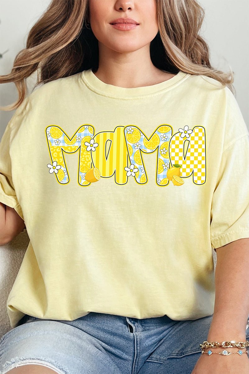 Lemon Squeeze Mama Comfort Colors Adult Ring - Spun Cotton Tee - Wholesale Accessory Market