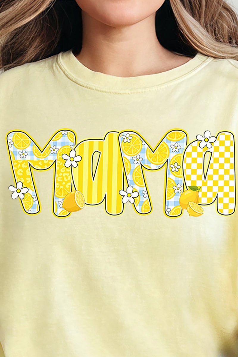 Lemon Squeeze Mama Comfort Colors Adult Ring - Spun Cotton Tee - Wholesale Accessory Market