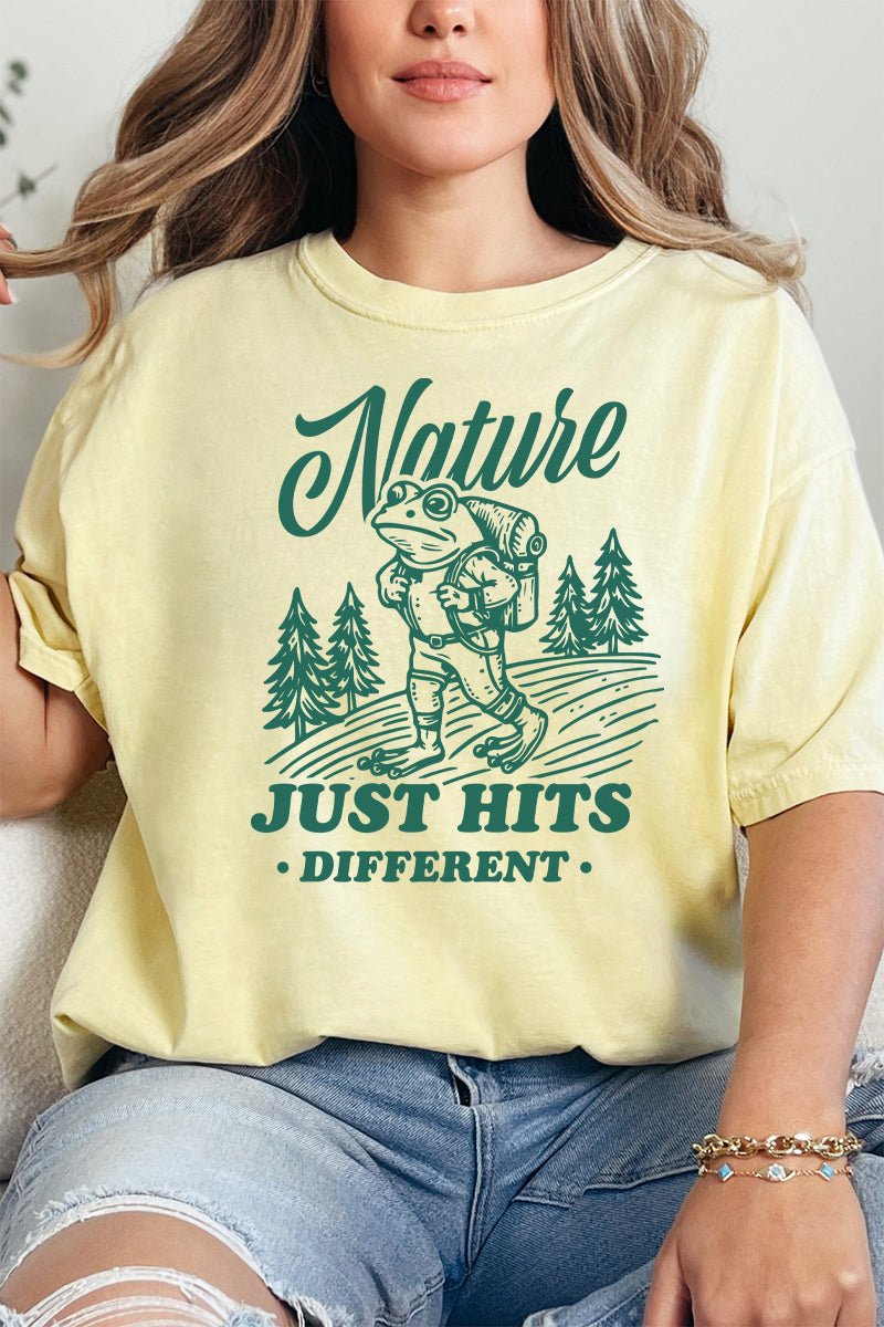 Nature Hits Different Comfort Colors Adult Ring - Spun Cotton Tee - Wholesale Accessory Market