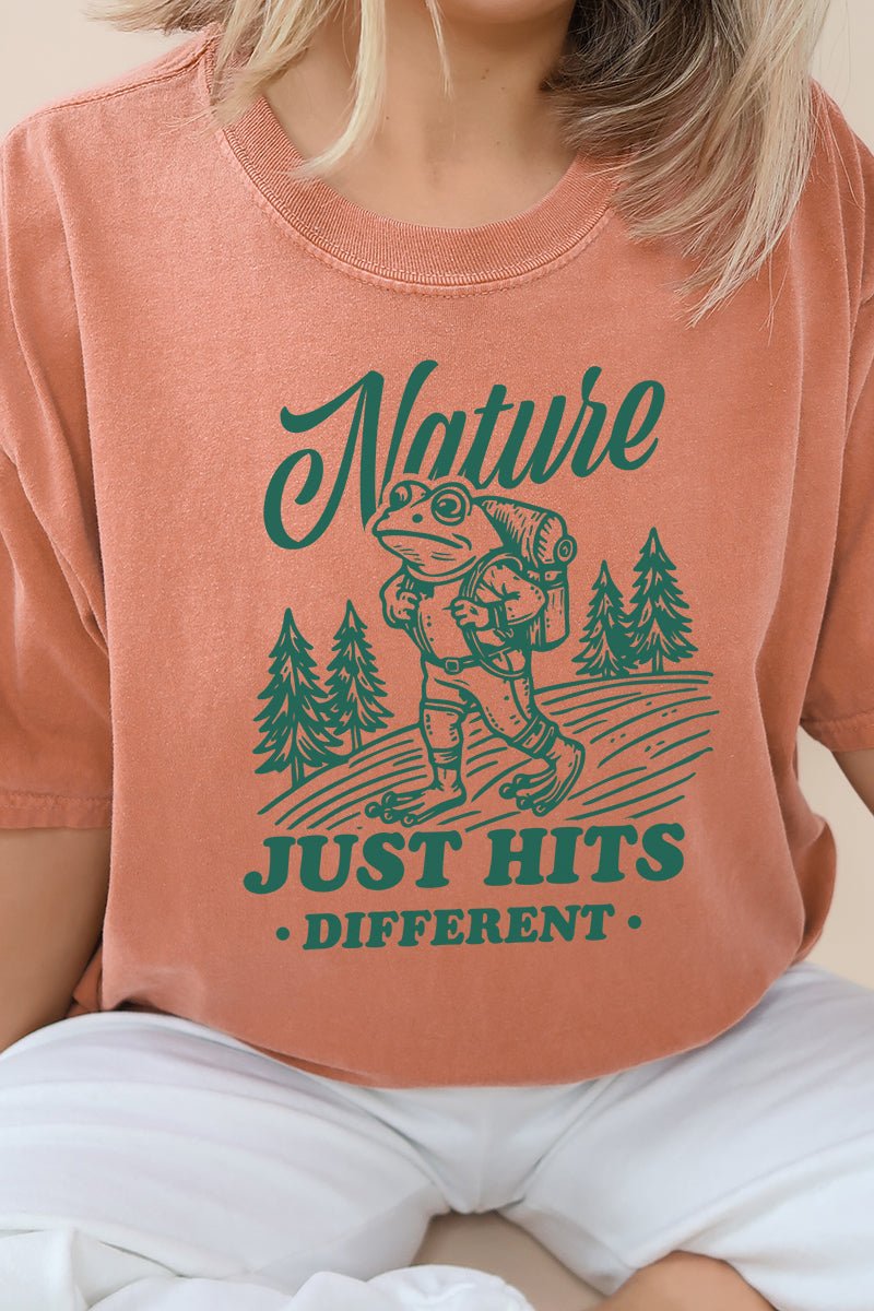 Nature Hits Different Comfort Colors Adult Ring - Spun Cotton Tee - Wholesale Accessory Market