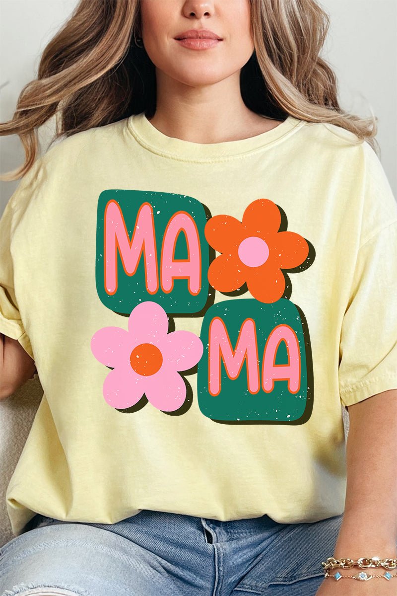 Orange Groovy Mama Comfort Colors Adult Ring - Spun Cotton Tee - Wholesale Accessory Market