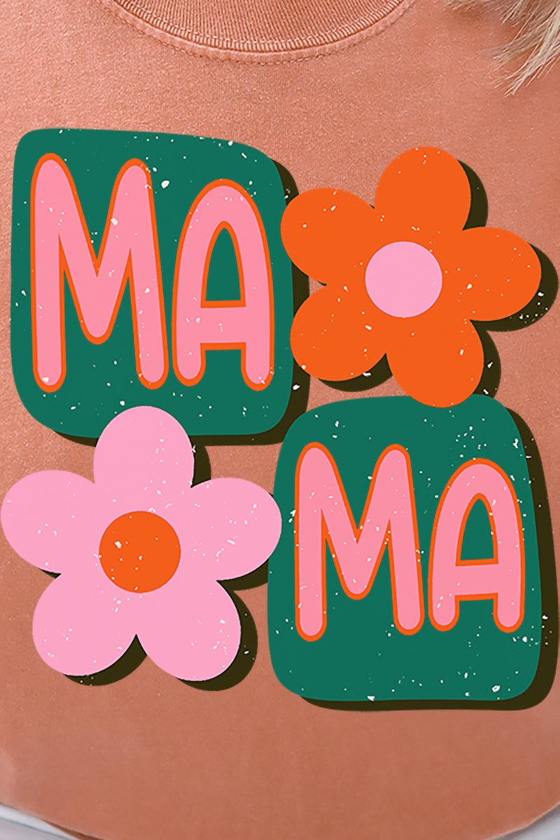 Orange Groovy Mama Comfort Colors Adult Ring - Spun Cotton Tee - Wholesale Accessory Market