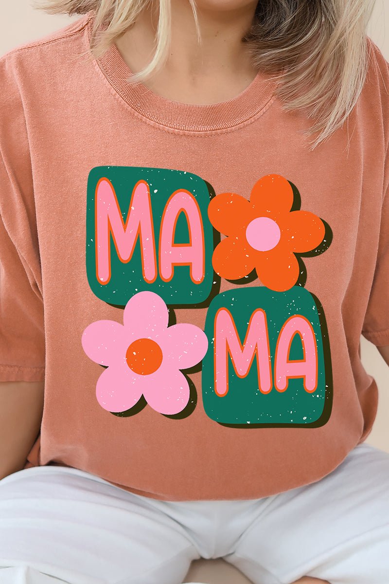 Orange Groovy Mama Comfort Colors Adult Ring - Spun Cotton Tee - Wholesale Accessory Market