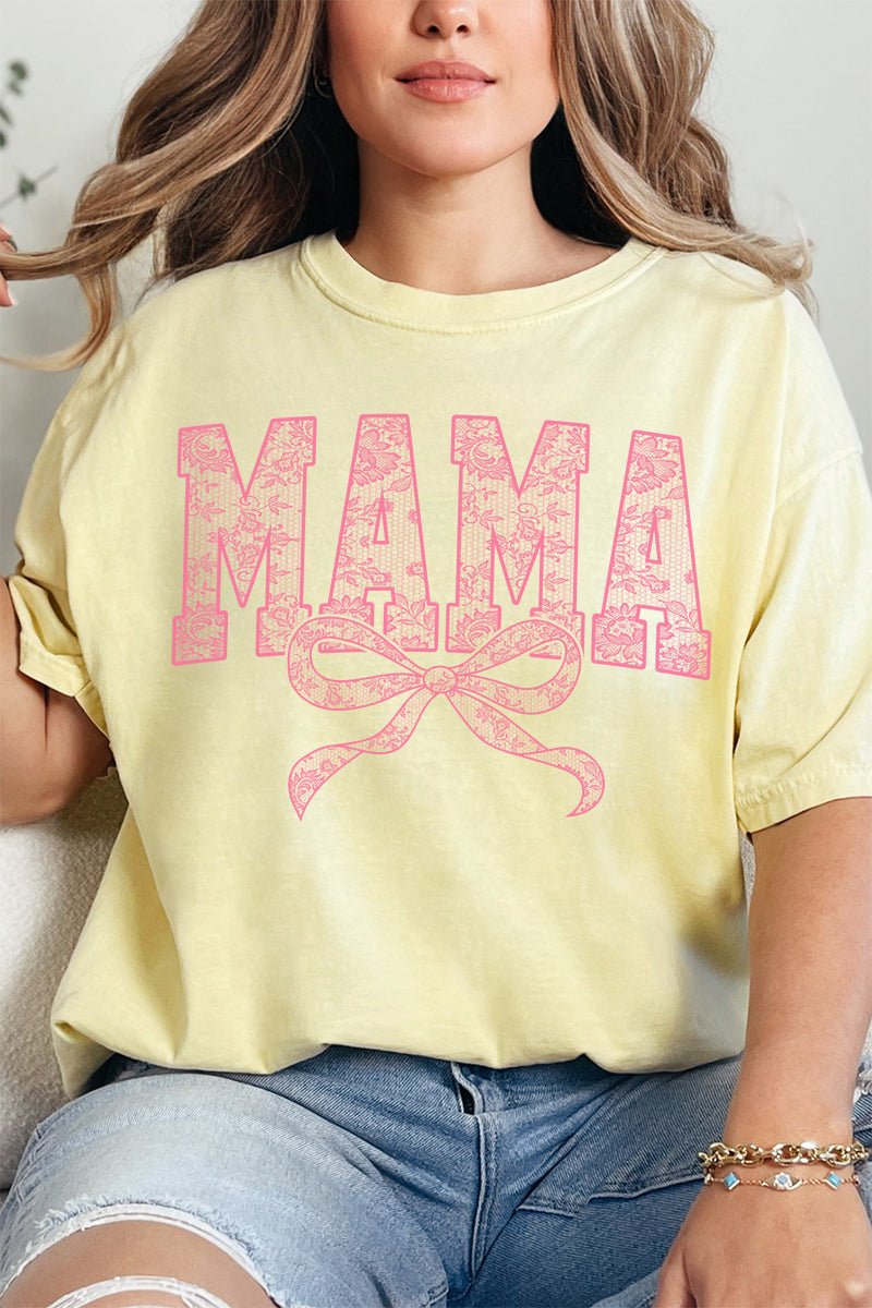 Pink Lace Mama Comfort Colors Adult Ring - Spun Cotton Tee - Wholesale Accessory Market