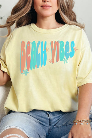 Retro Beach Vibes Comfort Colors Adult Ring - Spun Cotton Tee - Wholesale Accessory Market