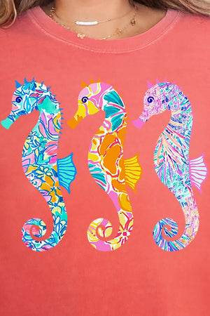 Seahorse Sisters Comfort Colors Adult Ring - Spun Cotton Tee - Wholesale Accessory Market