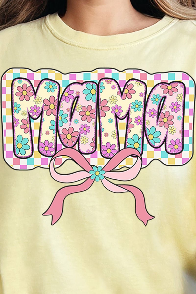 Spring Blooms Mama Comfort Colors Adult Ring - Spun Cotton Tee - Wholesale Accessory Market