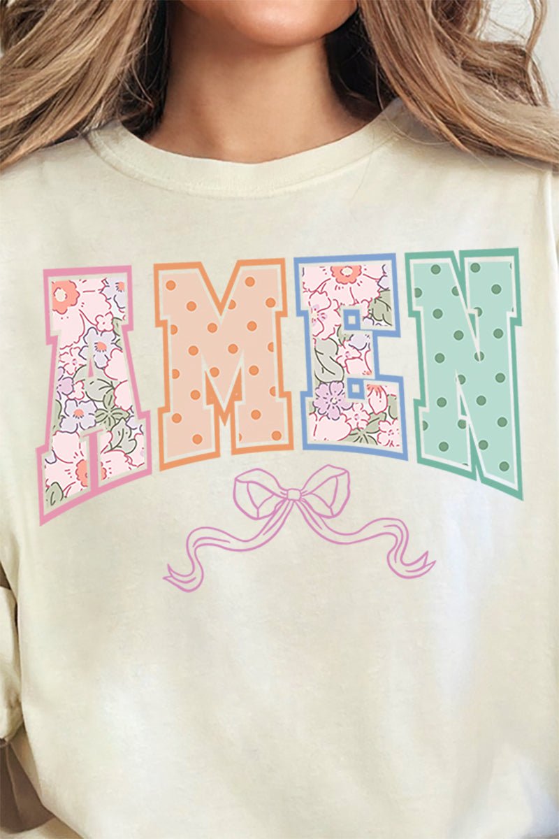Springtime Amen Comfort Colors Adult Ring - Spun Cotton Tee - Wholesale Accessory Market