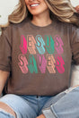 Stacked Jesus Saves Comfort Colors Adult Ring - Spun Cotton Tee - Wholesale Accessory Market