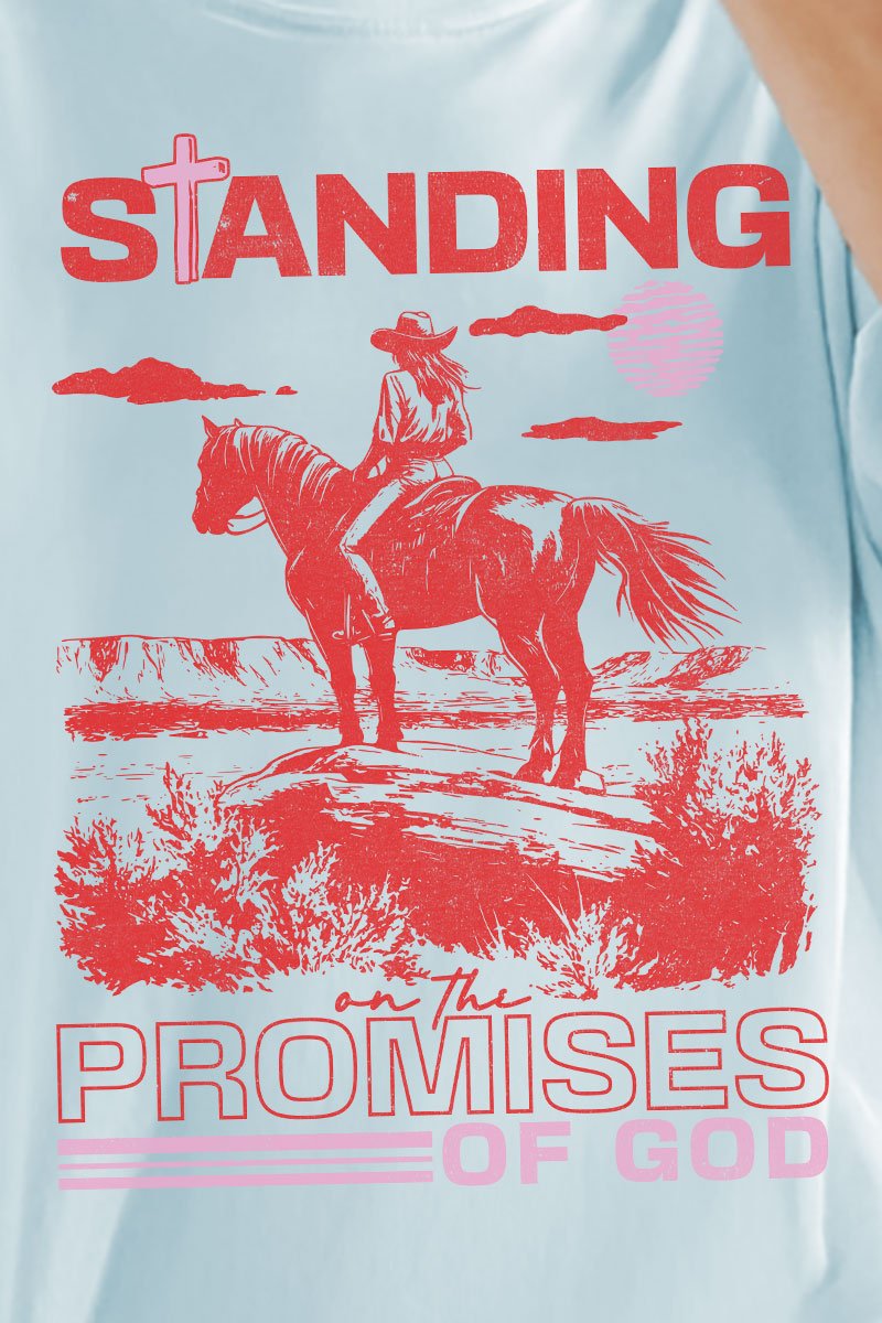 Standing On The Promises Of God Comfort Colors Adult Ring - Spun Cotton Tee - Wholesale Accessory Market