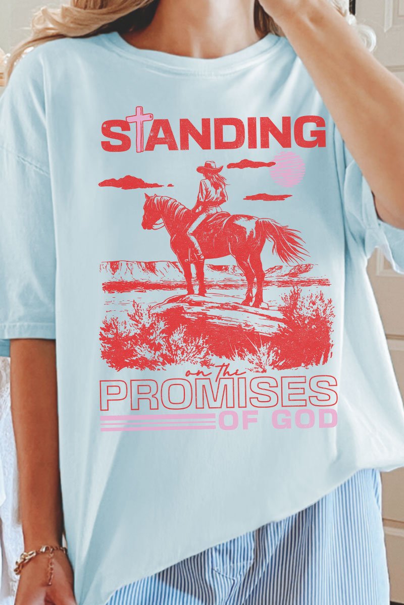Standing On The Promises Of God Comfort Colors Adult Ring - Spun Cotton Tee - Wholesale Accessory Market