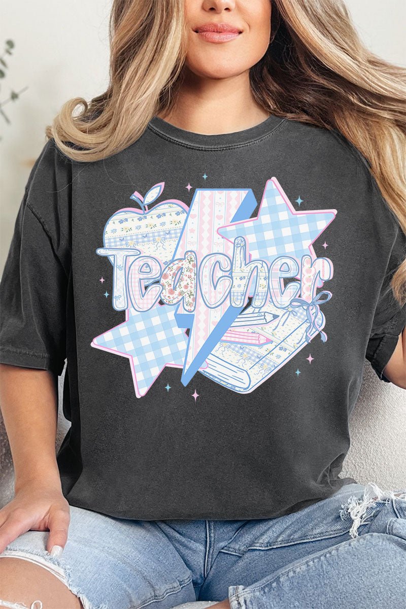 Star Teacher Comfort Colors Adult Ring - Spun Cotton Tee - Wholesale Accessory Market