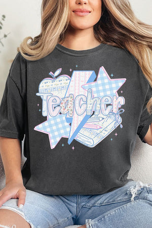 Star Teacher Comfort Colors Adult Ring - Spun Cotton Tee - Wholesale Accessory Market
