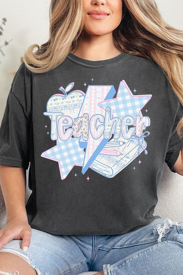 Star Teacher Comfort Colors Adult Ring - Spun Cotton Tee - Wholesale Accessory Market