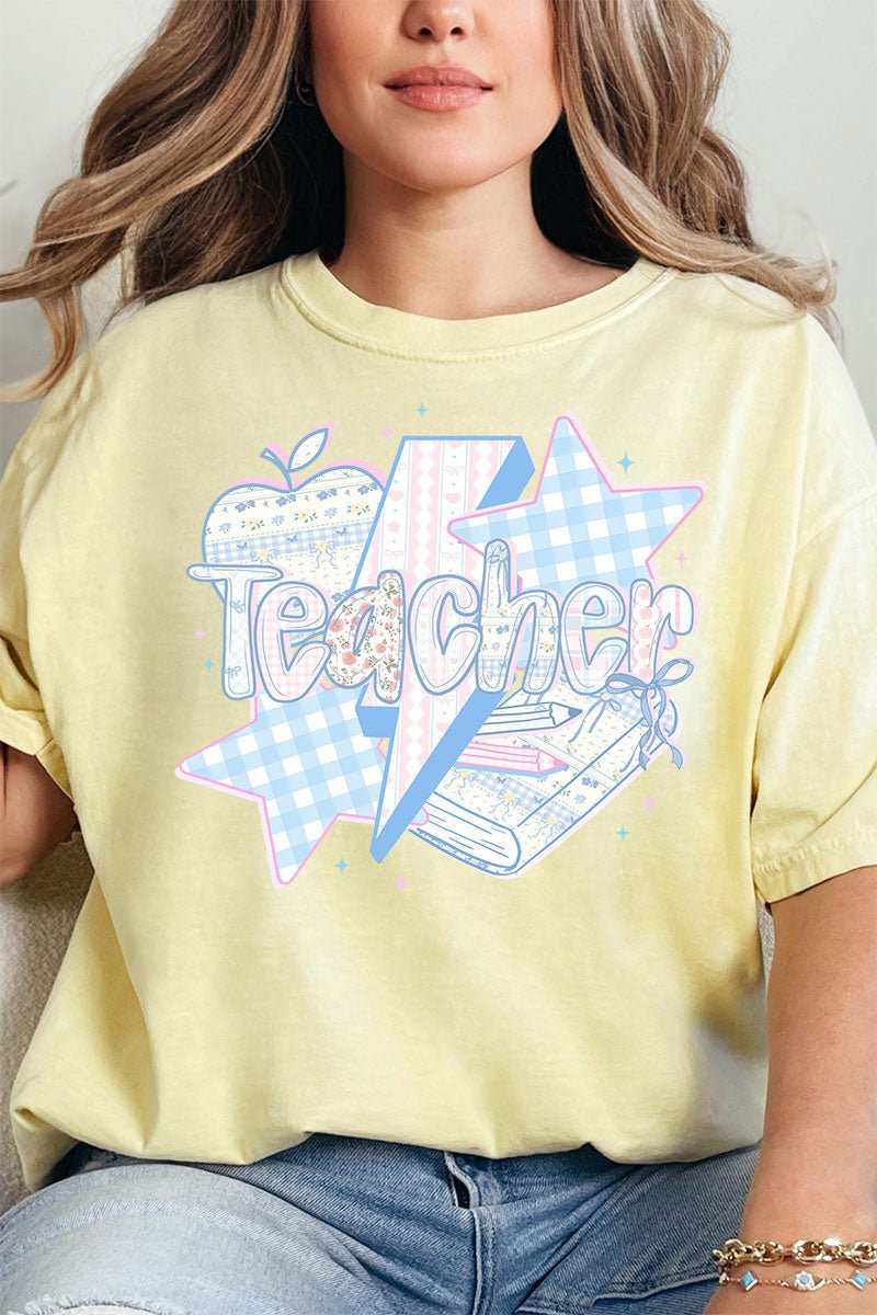 Star Teacher Comfort Colors Adult Ring - Spun Cotton Tee - Wholesale Accessory Market