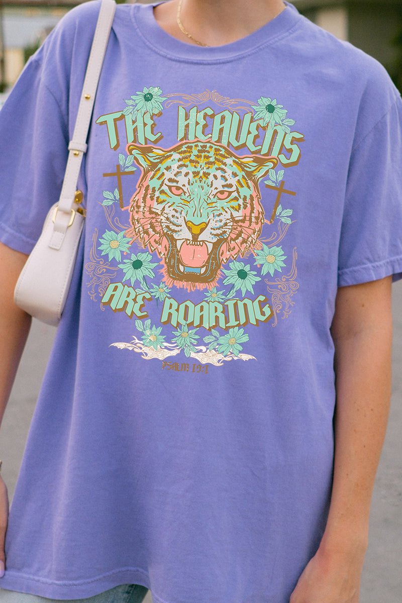 The Heavens Are Roaring Comfort Colors Adult Ring - Spun Cotton Tee - Wholesale Accessory Market