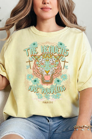 The Heavens Are Roaring Comfort Colors Adult Ring - Spun Cotton Tee - Wholesale Accessory Market