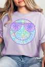 Tropical Cheetah Happy Face Comfort Colors Adult Ring - Spun Cotton Tee - Wholesale Accessory Market