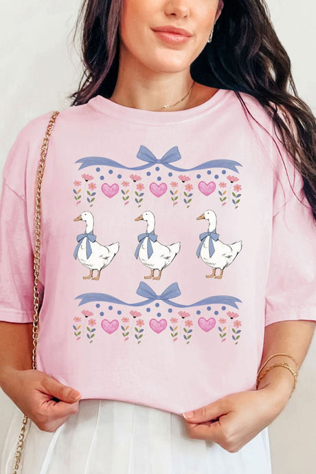 Vintage Geese Girls Comfort Colors Adult Ring - Spun Cotton Tee - Wholesale Accessory Market
