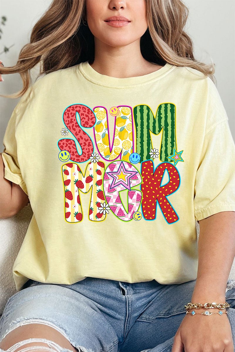 Watermelon Summer Comfort Colors Adult Ring - Spun Cotton Tee - Wholesale Accessory Market